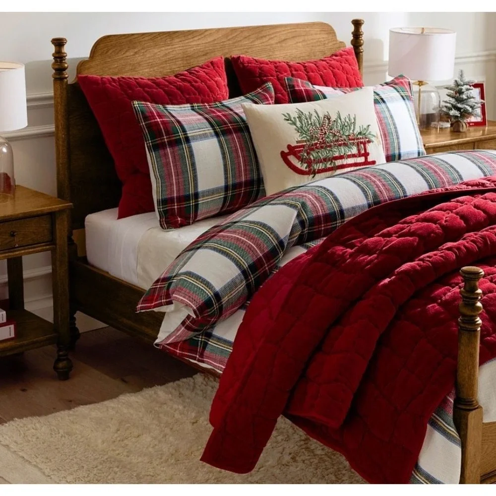 Pottery Barn‎ Stewart Plaid Sham Euro 26x26